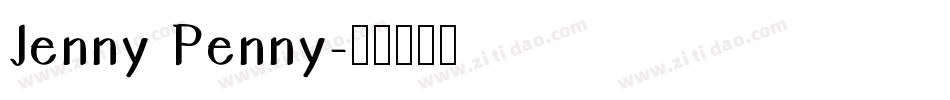 Jenny Penny字体转换